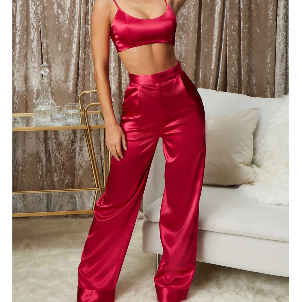 Two piece hot pink set from Oh Polly